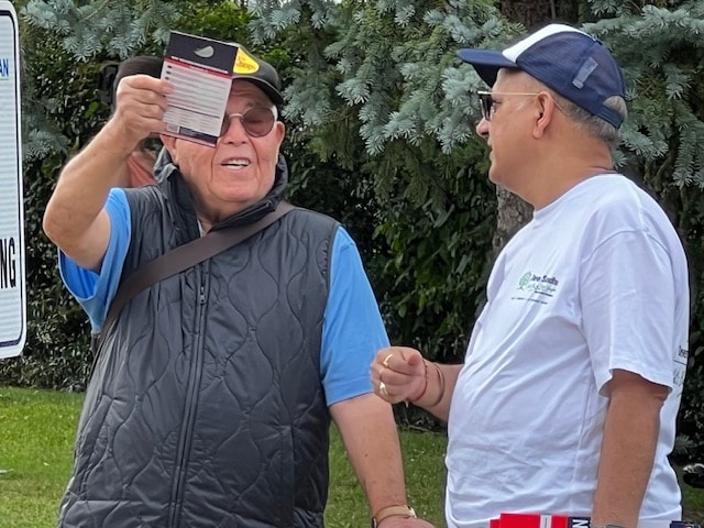 Engaging a Vaughan resident on the issues — door-to-door outreach