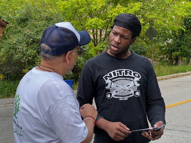 Sharing campaign materials with a Vaughan resident