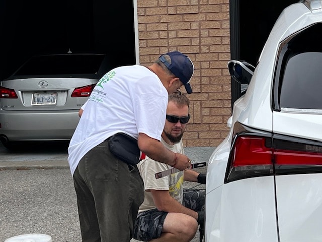 Helping a Vaughan resident — community service on the campaign trail