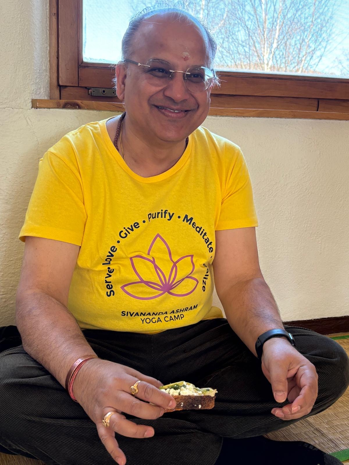 Deven at Sivananda Ashram Yoga Camp