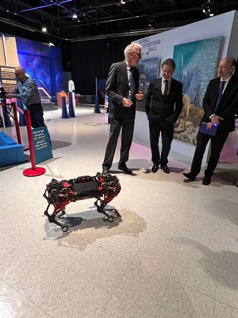 Ontario Science Centre OBIO Innovators Ball — robot dog demonstration