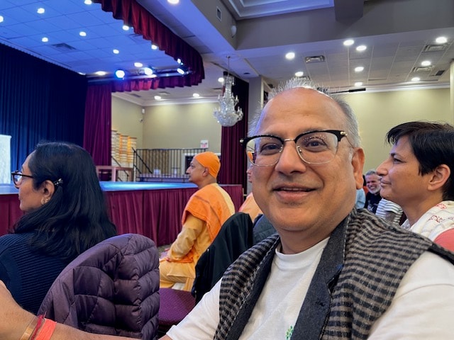 Deven at a cultural community gathering — connecting with Vaughan residents